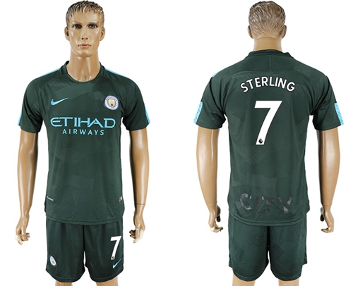 Manchester City #7 Sterling Sec Away Soccer Club Jersey - Click Image to Close